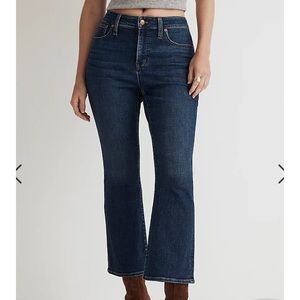 Madewell curvy Cali Demi-boot cropped jeans